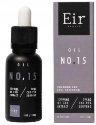 EIR OIL NO.15 olej konopny CBD krople, 30 ml Inna marka