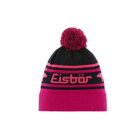 Eisbar, Czapka zimowa damska Chani OS Pompon MÜ, 30885 442, różowo-czarna Eisbar