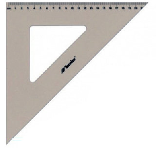 Ekierka Professional, plexi, 45/32 cm LENIAR
