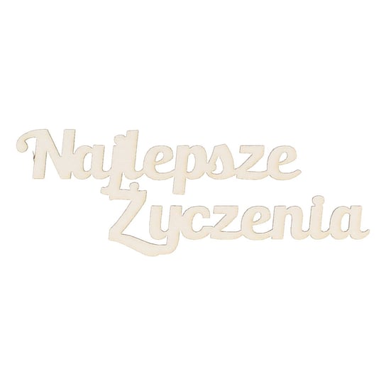 EKO-DECO, napis, najlepsze życzenia, 2 sztuki EKO-DECO