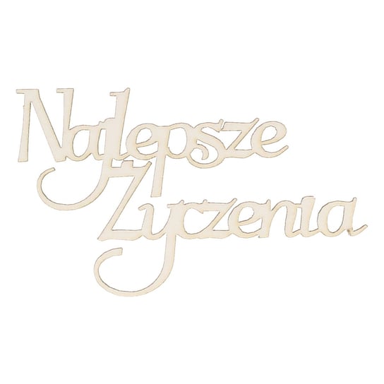 EKO-DECO, napis, najlepsze życzenia, 2 sztuki EKO-DECO