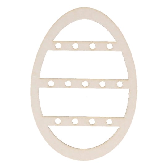 EKO-DECO, tekturowe jajko z ozdobnym szlaczkiem EKO-DECO