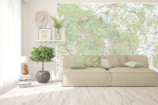 Eko-Graf, Karkonosze mapa ścienna turystyczna - tapeta XL Eko-Graf