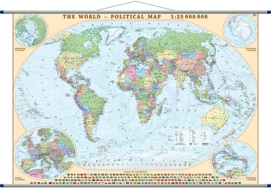 Eko Graf, Polityczna mapa świata, mapa ścienna 1:25 000 000 Eko Graf