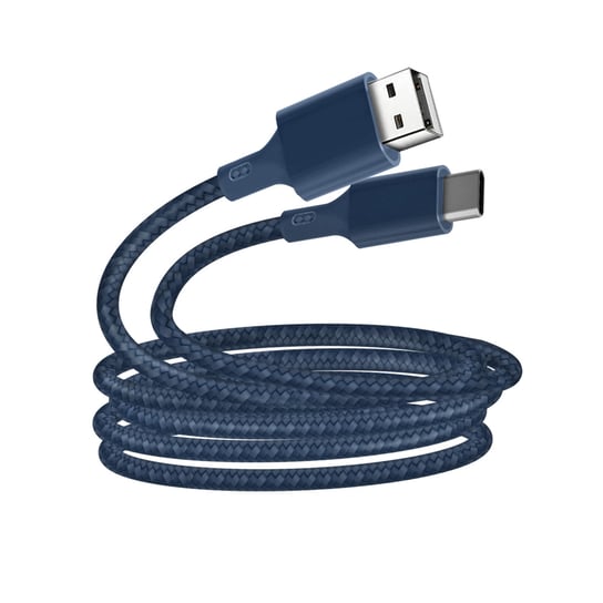 Eko kabel USB do USB-C 3A Intensywność 2m Recykling Just Green Royal Blue Just Green