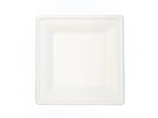 EKO Talerzyki białe kwadratowe - 20 cm - 6 szt. Arpex
