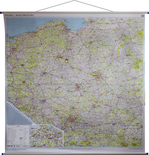 EkoGraf, mapa ścienna drogowa Polska, 1:350 000 Eko Graf