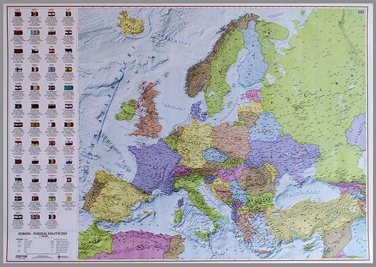 EkoGraf, mapa ścienna polityczna Europa, 1:4 500 000 Eko Graf