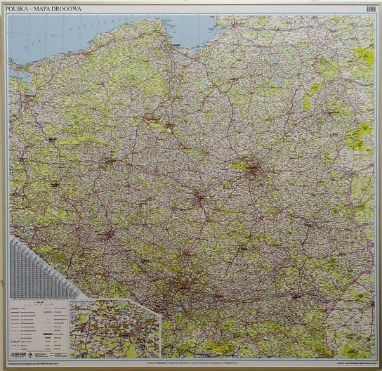 EkoGraf, mapa ścienna samochodowa Polska, 1:500 000 Eko Graf