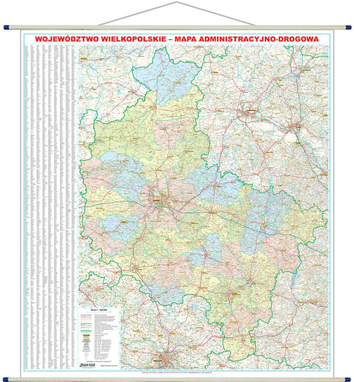 EkoGraf, mapa świata Województwo wielkopolskie, 1:200 000 Eko Graf