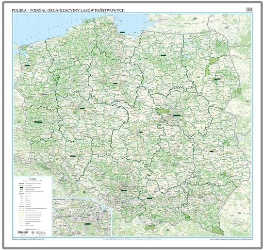 EkoGraf Polska Podzia Organizacyjny Las w Pa stwowych Mapa cienna ekograf-polska-podzia-organizacyjny-las-w-pa-stwowych-mapa-cienna