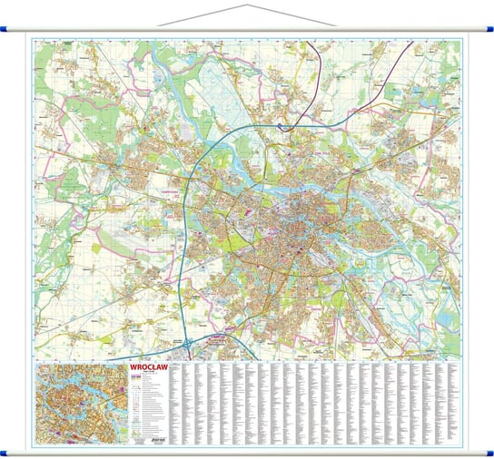 EkoGraf, Wrocław mapa ścienna, 1:18 500 Opracowanie zbiorowe
