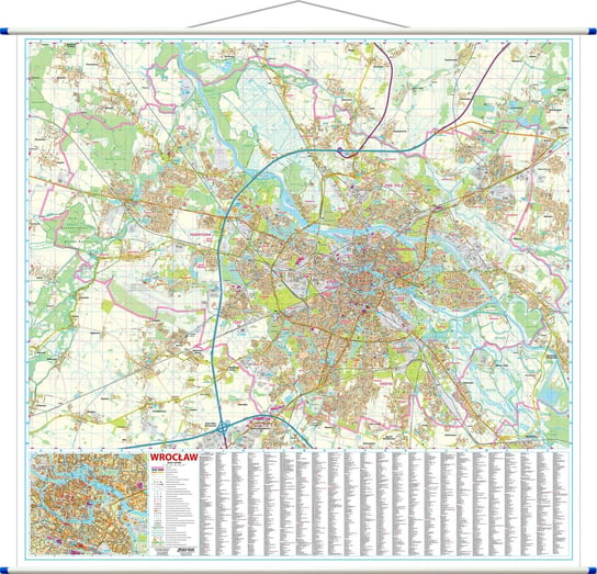 EkoGraf. Wrocław. Mapa ścienna 1:20 000 Opracowanie zbiorowe