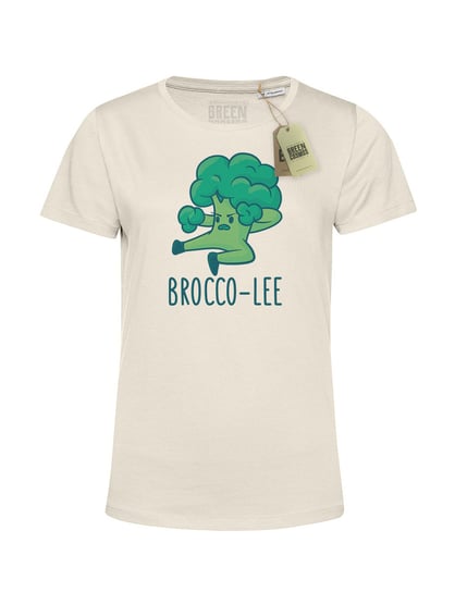 Ekologiczna koszulka damska BROCCO LEE z bawełny organicznej, brokuł GREEN COSMOS