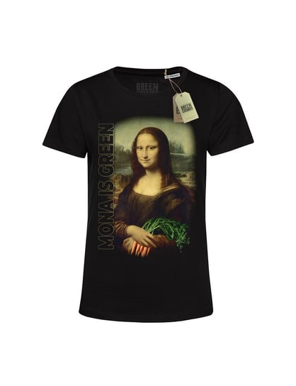 Ekologiczna koszulka damska MONA IS GREEN z bawełny organicznej, Mona Lisa GREEN COSMOS