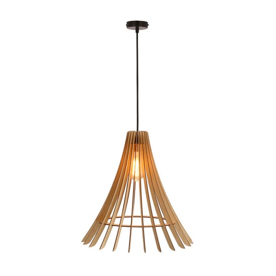 Ekologiczna lampa wisząca Eco drewniana do kuchni boho Candellux