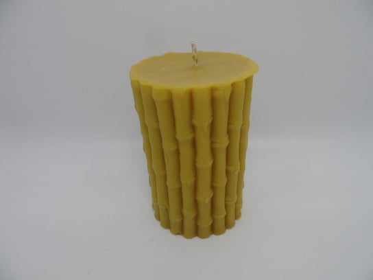 Ekologiczna trójwymiarowa świeca z wosku pszczelego  w kształcie BAMBUSA Natural Wax Candle