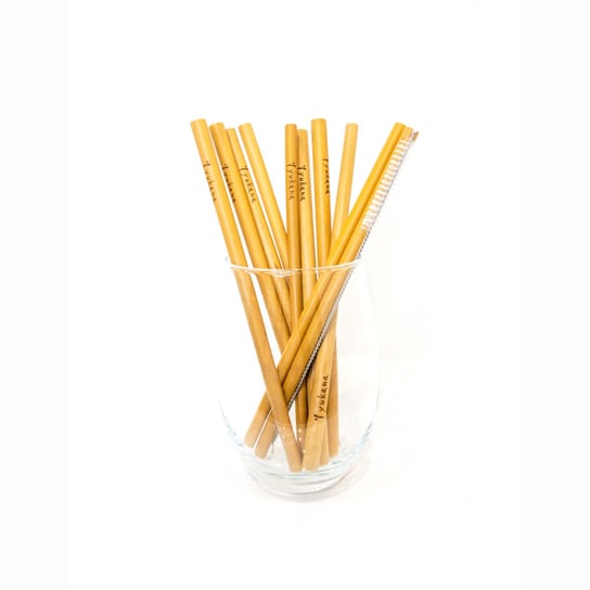 Ekologiczne słomki do napojów z bambusa 10 sztuk Yukana Yukana
