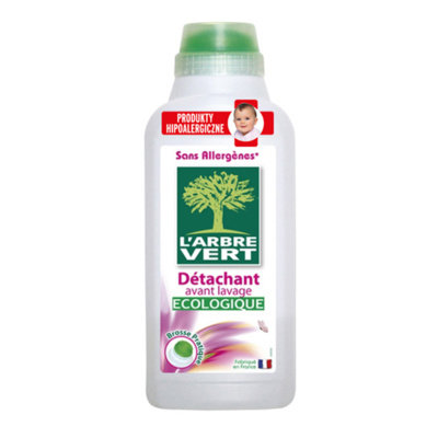 Ekologiczny odplamiacz do tkanin białych i kolorowych L'ARBRE VERT Détachant, 500 ml Larbre Vert