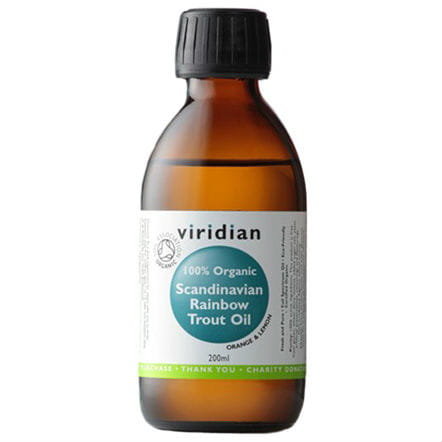 Ekologiczny olej ze skandynawskiego pstrąga tęczowego 200ml Viridian Viridian