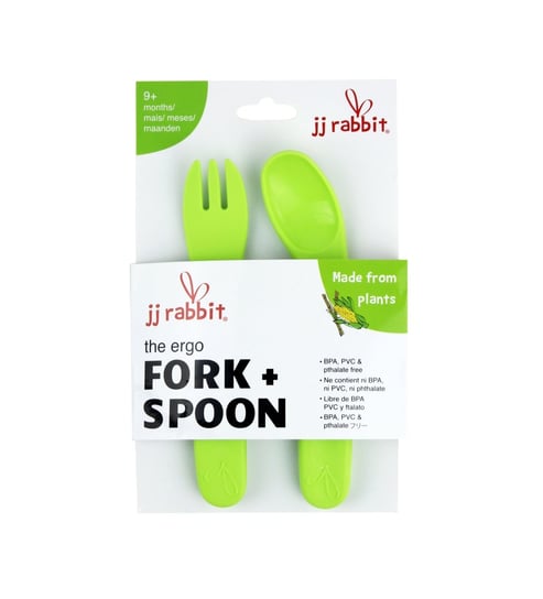 EkoSztućce ergoFork+Spoon, Zielone EkoSztućce