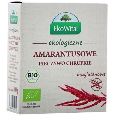 Ekowital, amarantusowe pieczywo chrupkie bio, 100 g Eko Wital