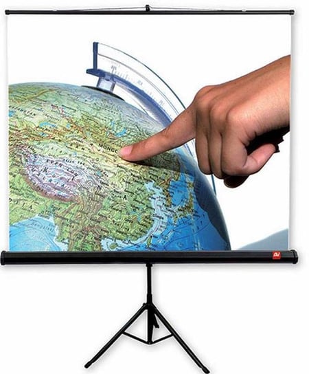 Ekran projekcyjny na statywie AVTEK Tripod Standard 200, 111", 200x200, 1:1, biały matowy AVTEK