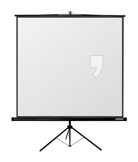 Ekran projekcyjny na statywie REFLECTA CrystalLine Tripod, 100", 180x180, 1:1, biały matowy Reflecta