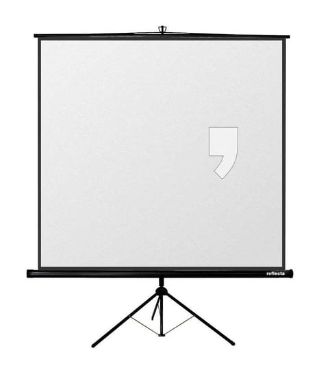 Ekran projekcyjny na statywie REFLECTA CrystalLine Tripod, 200x200, 1:1, biały matowy Reflecta