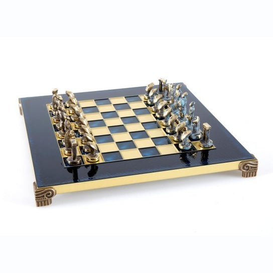Ekskluzywne szachy metalowe Cycladic; 28x28cm, S22B, gra planszowa, logiczna, GIFTDECO GIFTDECO