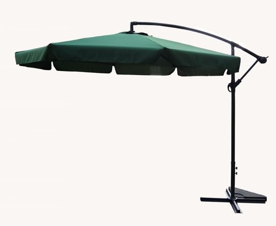Ekskluzywny parasol boczny - zielony Tradgard