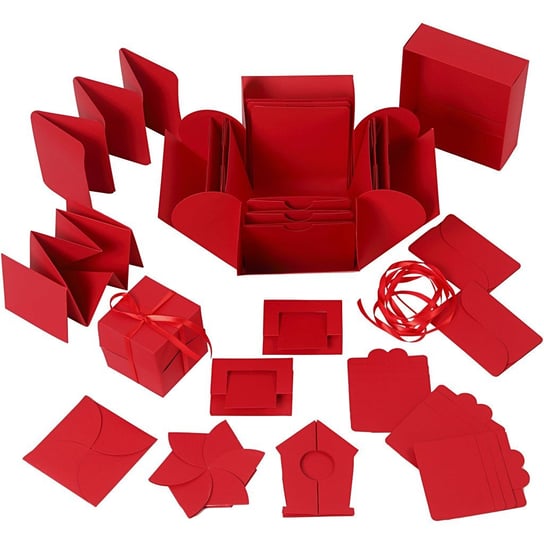 Eksplodujące Pudełko DIY Czerwone Creativ Company A/S