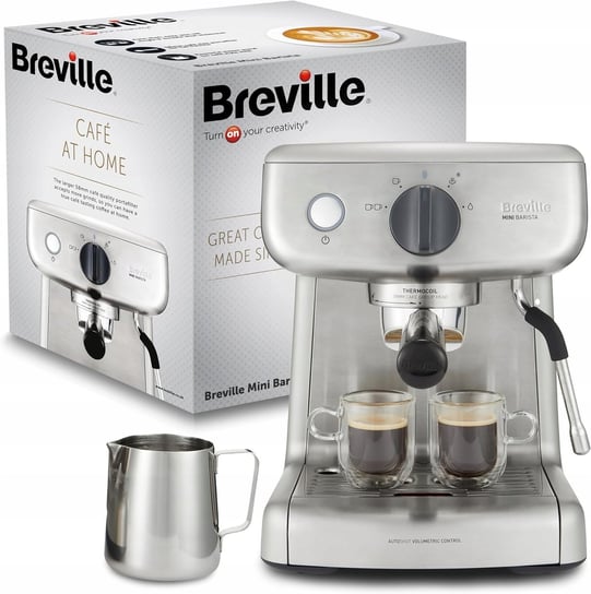 Ekspres do kawy kolbowy ciśnieniowy Breville Mini Barista VCF125X Breville