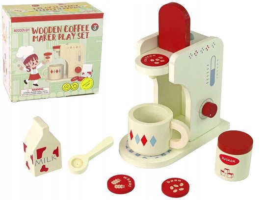 Ekspres do Kawy Zabawkowy Drewniany Akcesoria Kuchnia Montessori Dla Dzieci Inna marka
