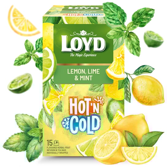 Ekspresowa Herbata Owocowa Loyd Cytryna Limonka Na Zimno Hot’N Cold 30g Inna marka