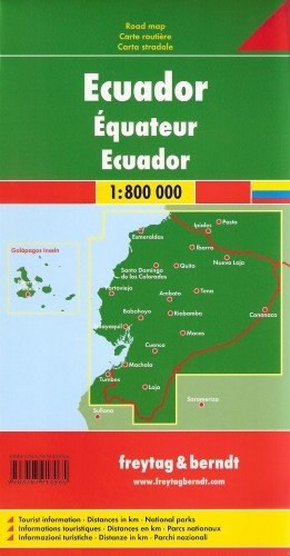 Ekwador mapa 1:800 000 Freytag & Berndt Opracowanie zbiorowe