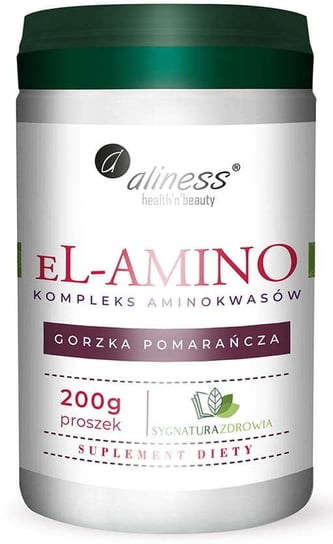 eL-AMINO Kompleks aminokwasów, pomarańcza Aliness Proszek 200 g Aliness