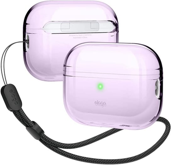 ELAGO Etui Case Przezroczyste z smyczką na AirPods Pro 2, Lavender Elago