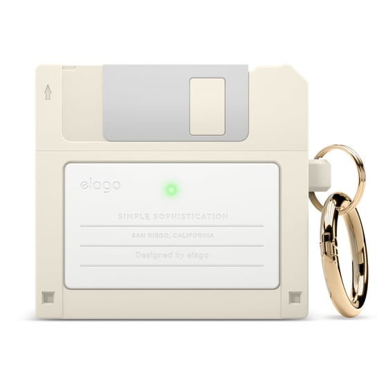 ELAGO Etui Dyskietka do AirPods 3, Floppy Disk Classic White Elago