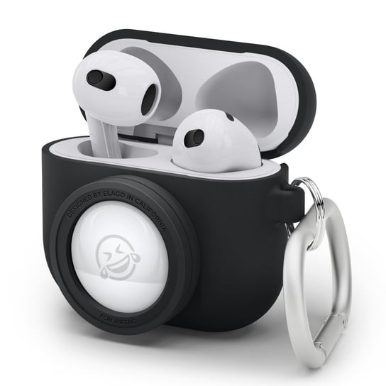 ELAGO Etui na AirPods 3 z miejscem na AirTag, Snapshot Case, Czarny Elago