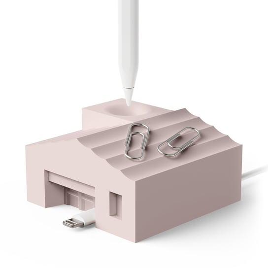 ELAGO Podstawka Domek dla Apple Pencil i dowolnego rysika do tabletu, Sand Pink Elago