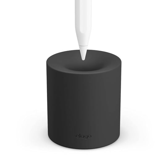ELAGO Silikonowy stojak/uchwyt na ołówek Apple i dowolny rysik do tabletu, Czarny Elago