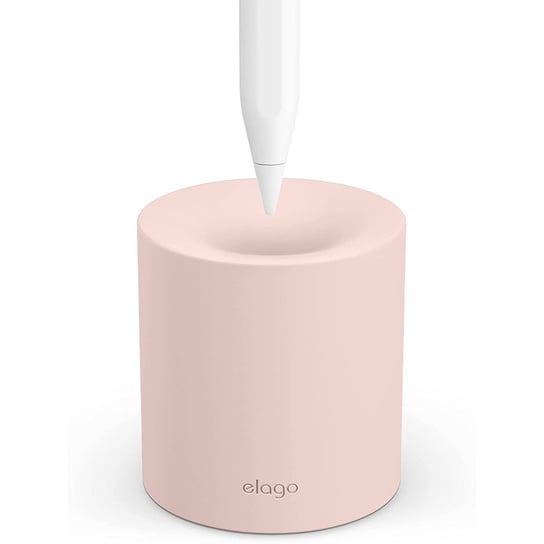 ELAGO Silikonowy stojak/uchwyt na ołówek Apple i dowolny rysik do tabletu, Różowy Elago