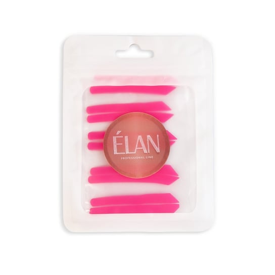 Elan, Kompensatory silikonowe do laminacji rzęsy Elan wielokrotnego użytku, różowе Elan