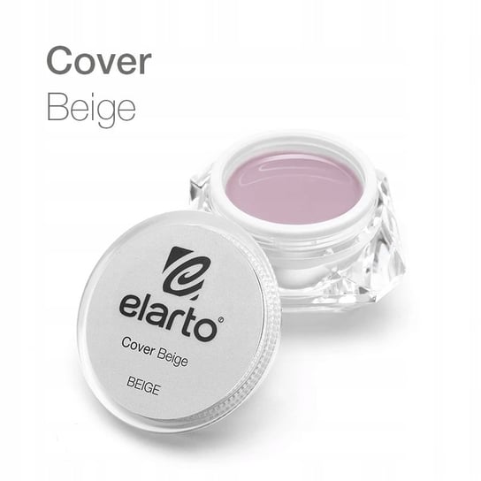 Elarto, Żel budujący ciemnobeżowy Cover Beige, 30 g Elarto