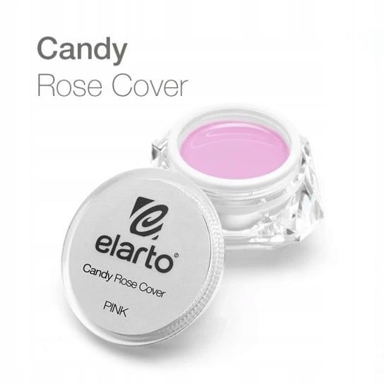 Elarto, Żel Budujący Różowy Candy Rose Cover, 50 g Elarto
