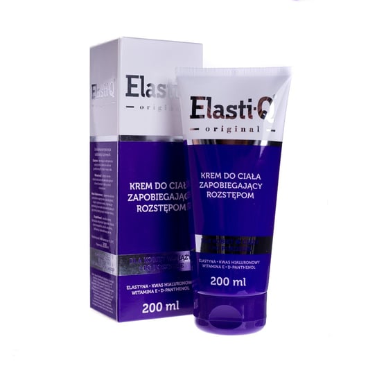 Elasti-Q Original, Krem do ciała zapobiegający rozstępom, dla kobiet w ciąży i po porodzie, 200 ml Elasti-Q