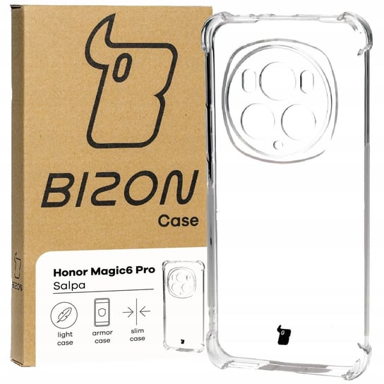 Elastyczne etui Bizon Case Salpa do Honor Magic6 Pro, przezroczyste Bizon