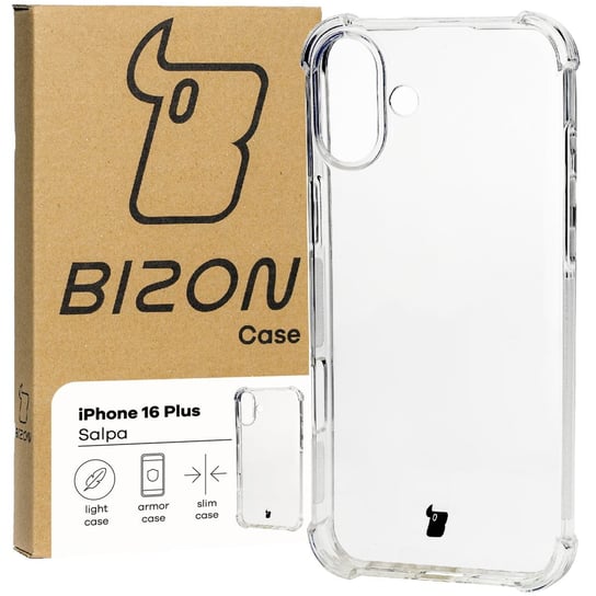 Elastyczne etui Bizon Case Salpa do iPhone 16 Plus, przezroczyste Apple