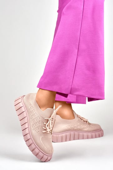 Elastyczne różowe buty sportowe damskie 36 Nelino